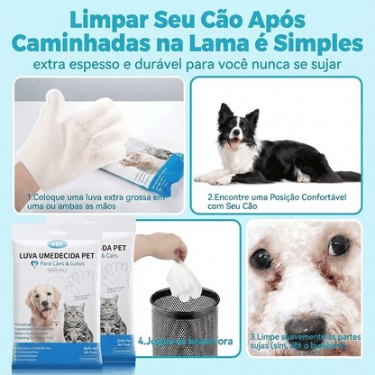 LivoGlove™ - Lenços Tipo Luva de Limpeza a Seco Para Gatos e Cachorros
