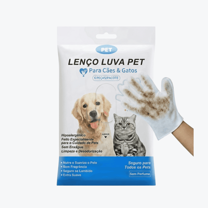LivoGlove™ - Lenços Tipo Luva de Limpeza a Seco Para Gatos e Cachorros
